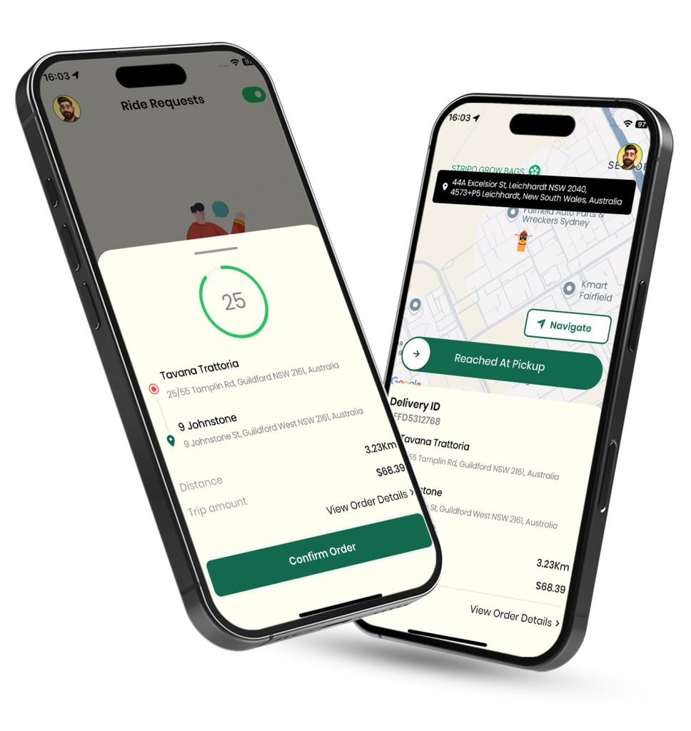 Delivery App Screenshots
