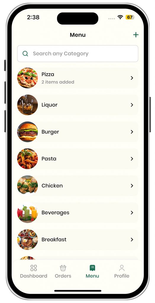 Carsnacks Driver Menu